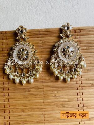 New Multani Earring With Stunning Look - White