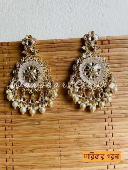 New Multani Earring With Stunning Look - White